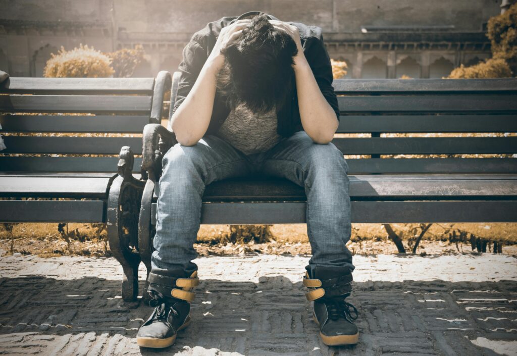 A man with a methamphetamine addiction.