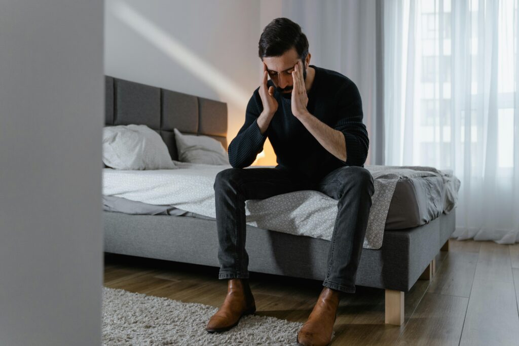A man suffering from an opioid addiction.