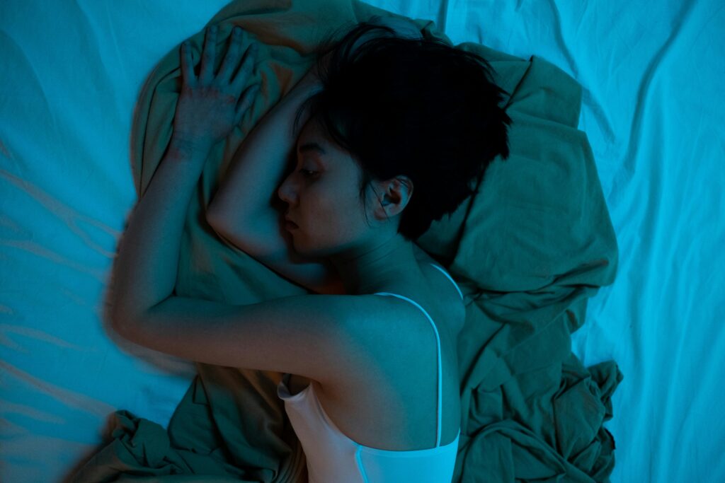 A woman suffering from a benzodiazepine addiction.