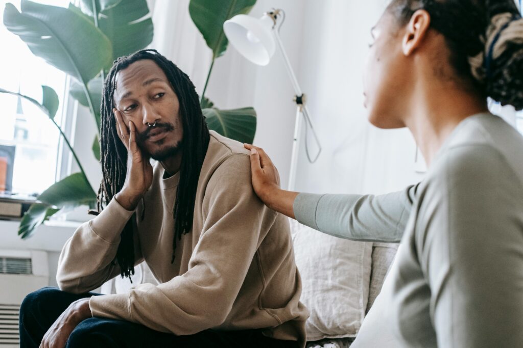 A person recognizing the signs of repressed trauma.