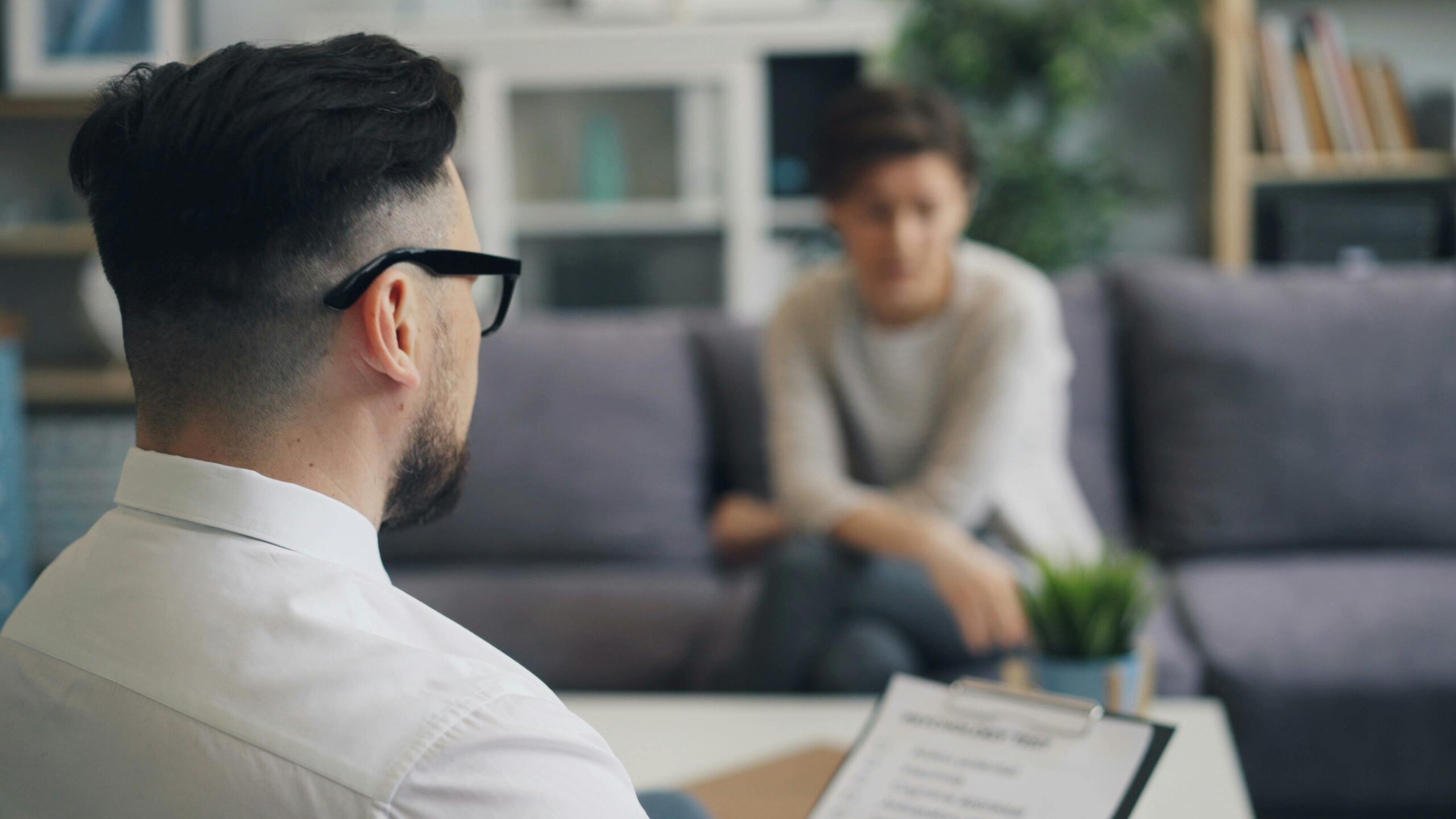 A session of cognitive-behavioral therapy (CBT) at Keys Behavioral Health in Tewksbury, MA.